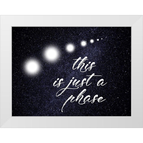 Phase White Modern Wood Framed Art Print by Lewis, Sheldon