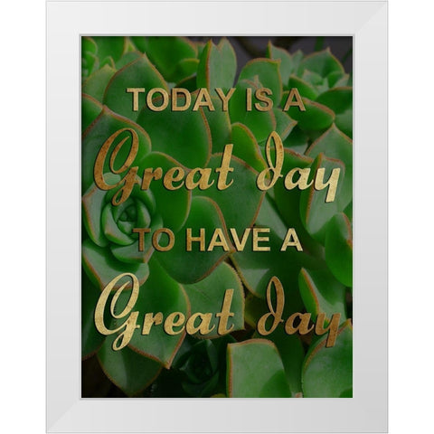 Great Day White Modern Wood Framed Art Print by Lewis, Sheldon