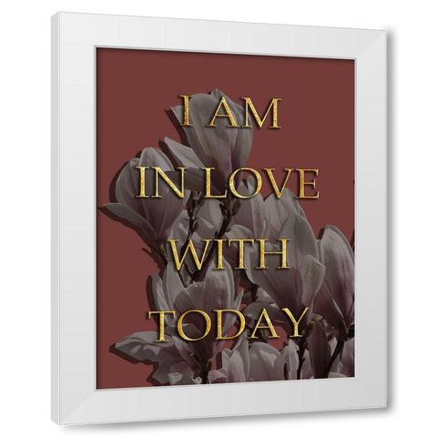 LoveToday White Modern Wood Framed Art Print by Lewis, Sheldon