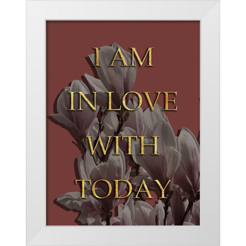 LoveToday White Modern Wood Framed Art Print by Lewis, Sheldon
