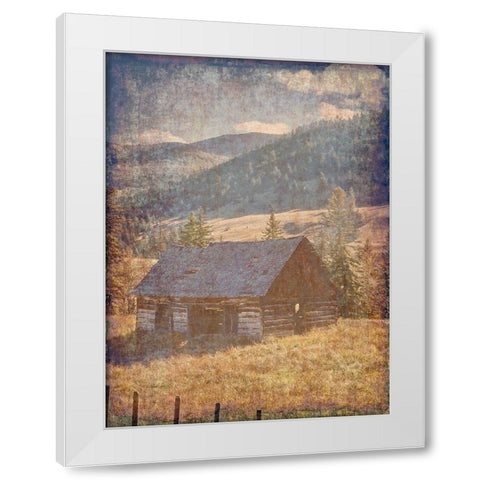 Old Farm View 2 White Modern Wood Framed Art Print by Lewis, Sheldon