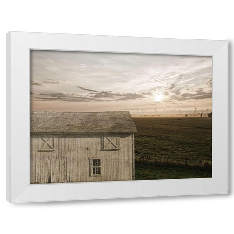 Landscape 2 White Modern Wood Framed Art Print by Lewis, Sheldon