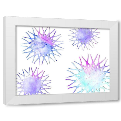In Theory White Modern Wood Framed Art Print by Lewis, Sheldon