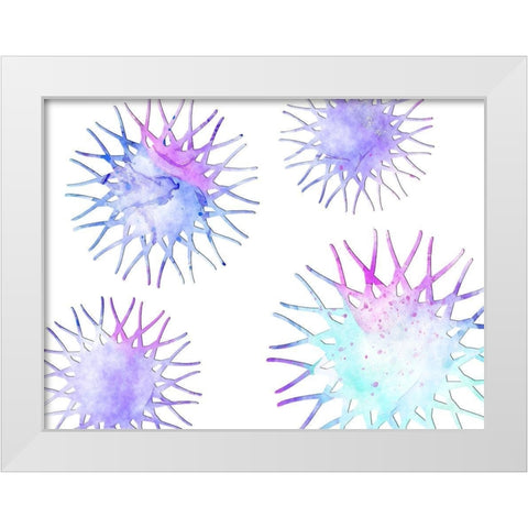 In Theory White Modern Wood Framed Art Print by Lewis, Sheldon