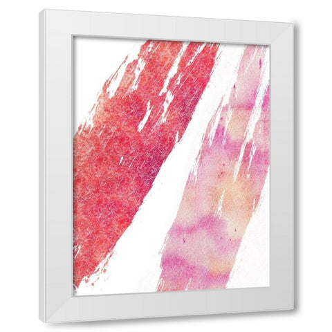 Isolated Abstract White Modern Wood Framed Art Print by Lewis, Sheldon