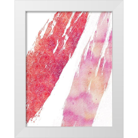 Isolated Abstract White Modern Wood Framed Art Print by Lewis, Sheldon