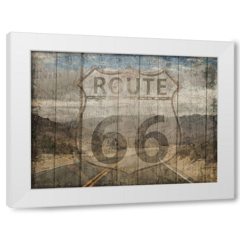 Open Road 1 White Modern Wood Framed Art Print by Lewis, Sheldon