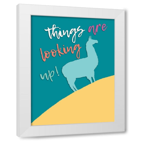 Looking Up White Modern Wood Framed Art Print by Lewis, Sheldon