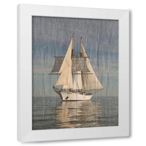 Yacht Club White Modern Wood Framed Art Print by Lewis, Sheldon
