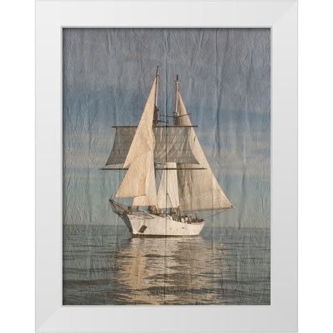 Yacht Club White Modern Wood Framed Art Print by Lewis, Sheldon