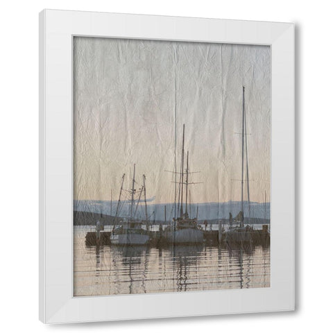 Yacht Club 2 White Modern Wood Framed Art Print by Lewis, Sheldon