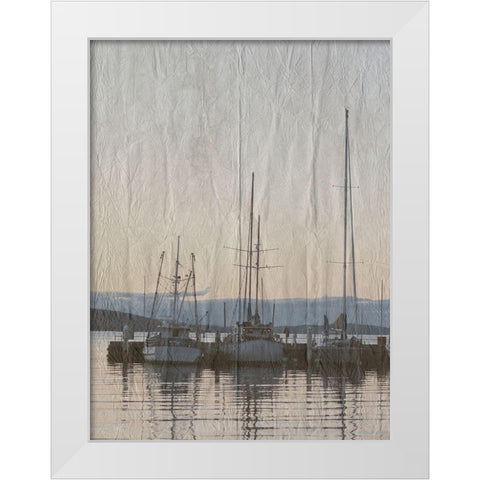 Yacht Club 2 White Modern Wood Framed Art Print by Lewis, Sheldon