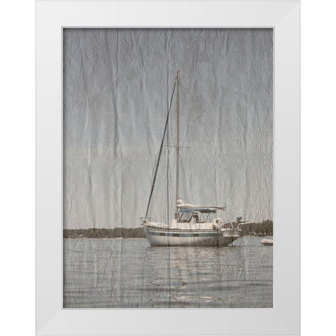 Yacht Club 5 White Modern Wood Framed Art Print by Lewis, Sheldon