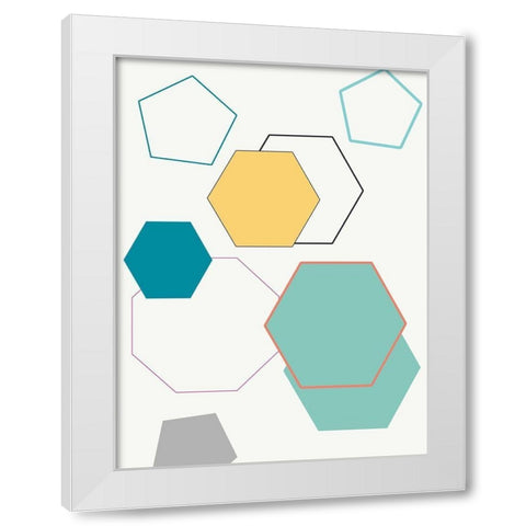 Shapping Up 2 White Modern Wood Framed Art Print by Lewis, Sheldon