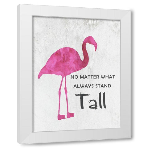 Standing Tall White Modern Wood Framed Art Print by Lewis, Sheldon
