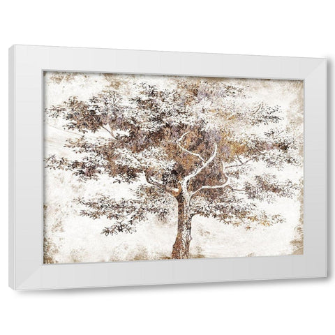 Meadow Wood 1 White Modern Wood Framed Art Print by Lewis, Sheldon