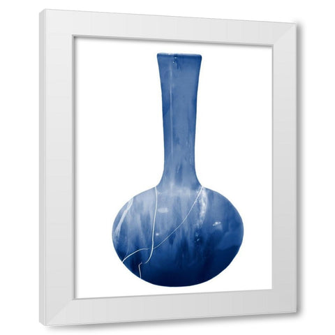 Modern Vase White Modern Wood Framed Art Print by Lewis, Sheldon