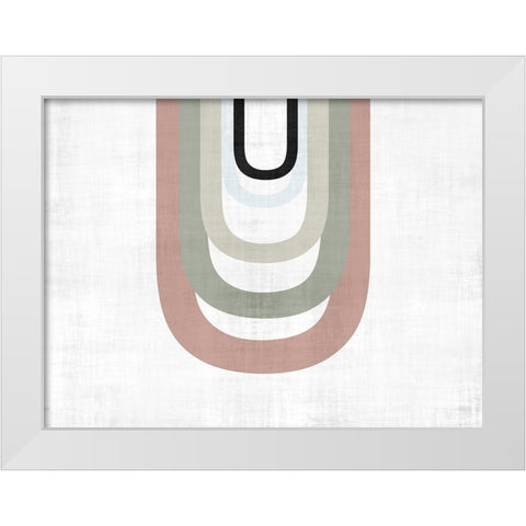 Qunatum Loop White Modern Wood Framed Art Print by Lewis, Sheldon