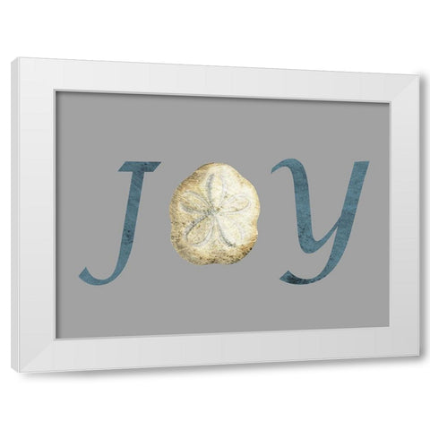 Joy White Modern Wood Framed Art Print by Lewis, Sheldon