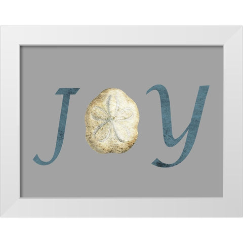 Joy White Modern Wood Framed Art Print by Lewis, Sheldon