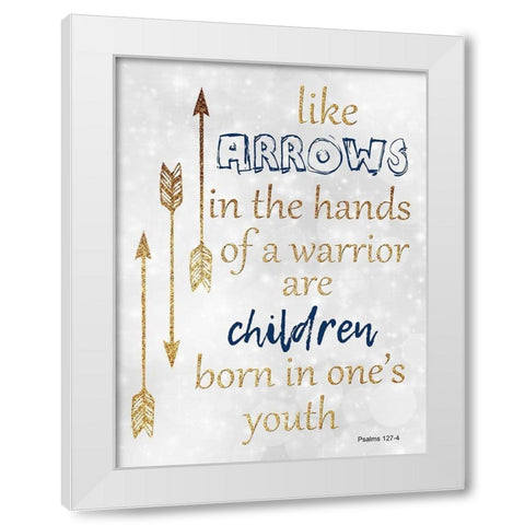 Children White Modern Wood Framed Art Print by Lewis, Sheldon