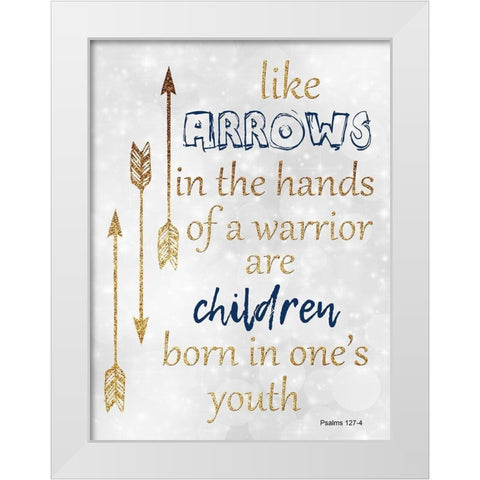 Children White Modern Wood Framed Art Print by Lewis, Sheldon