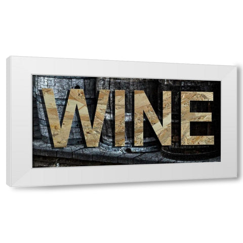 Vintage Wine White Modern Wood Framed Art Print by Lewis, Sheldon