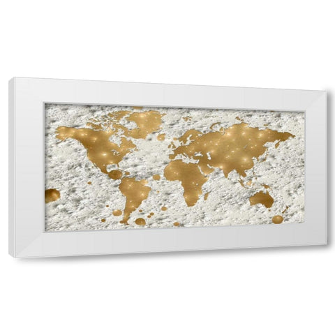 Hello World White Modern Wood Framed Art Print by Lewis, Sheldon