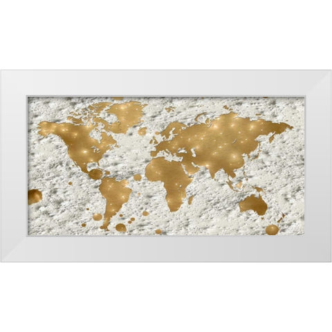 Hello World White Modern Wood Framed Art Print by Lewis, Sheldon