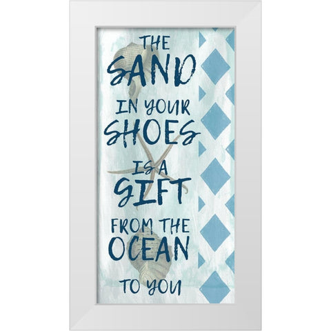 Sandy Gift White Modern Wood Framed Art Print by Lewis, Sheldon