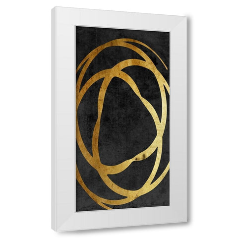 Old Gold 1 White Modern Wood Framed Art Print by Lewis, Sheldon