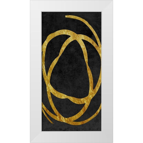 Old Gold 2 White Modern Wood Framed Art Print by Lewis, Sheldon