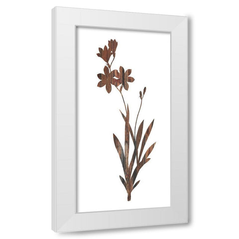 Earth Tone1 White Modern Wood Framed Art Print by Lewis, Sheldon
