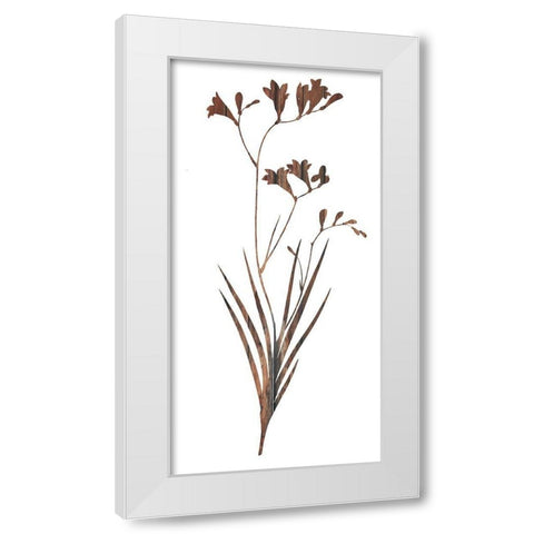 Earth Tone 2 White Modern Wood Framed Art Print by Lewis, Sheldon