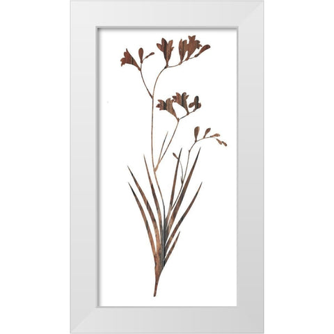 Earth Tone 2 White Modern Wood Framed Art Print by Lewis, Sheldon