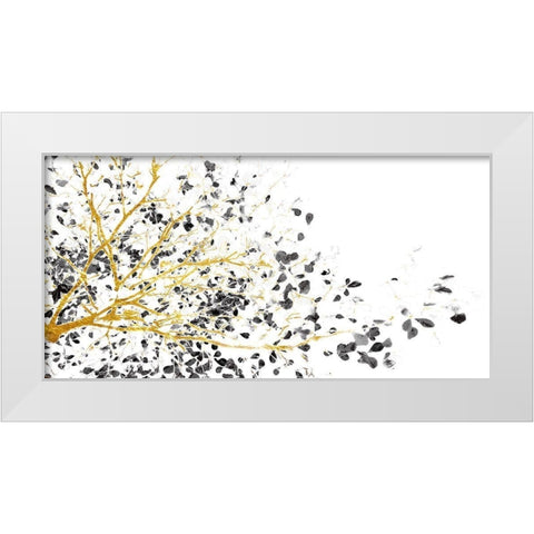 Balance Harmony White Modern Wood Framed Art Print by Lewis, Sheldon