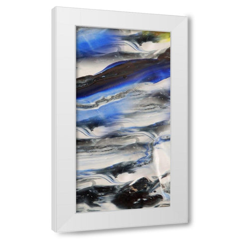Blending Blue 2 White Modern Wood Framed Art Print by Lewis, Sheldon