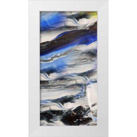 Blending Blue 2 White Modern Wood Framed Art Print by Lewis, Sheldon