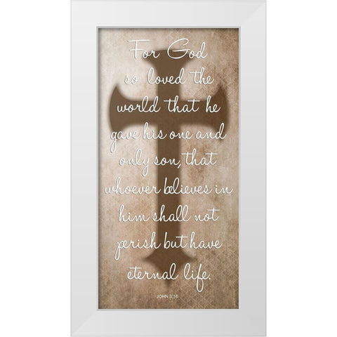 Love Of God White Modern Wood Framed Art Print by Lewis, Sheldon