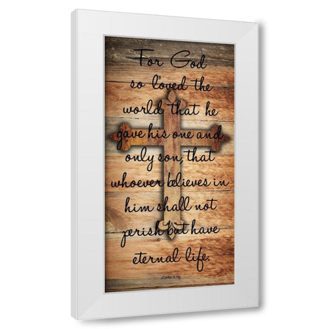 Eternal Life White Modern Wood Framed Art Print by Lewis, Sheldon