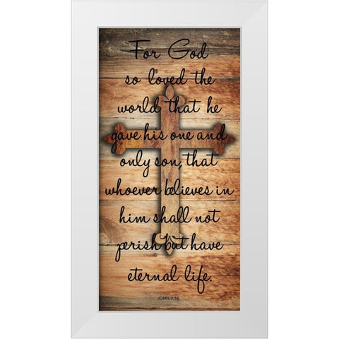 Eternal Life White Modern Wood Framed Art Print by Lewis, Sheldon