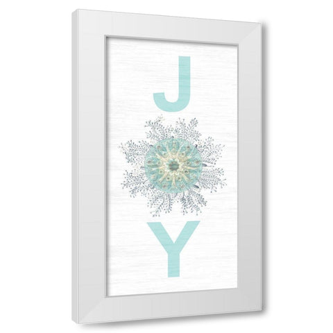 Coast To Joy White Modern Wood Framed Art Print by Lewis, Sheldon