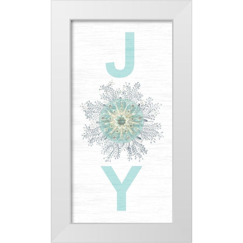 Coast To Joy White Modern Wood Framed Art Print by Lewis, Sheldon
