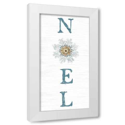 Noel White Modern Wood Framed Art Print by Lewis, Sheldon