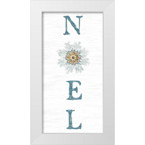Noel White Modern Wood Framed Art Print by Lewis, Sheldon