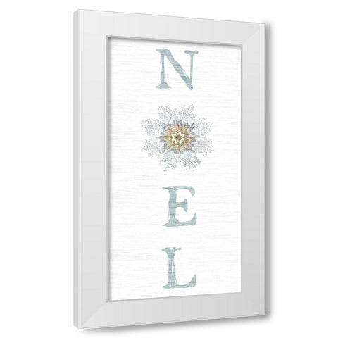 Noel White Modern Wood Framed Art Print by Lewis, Sheldon