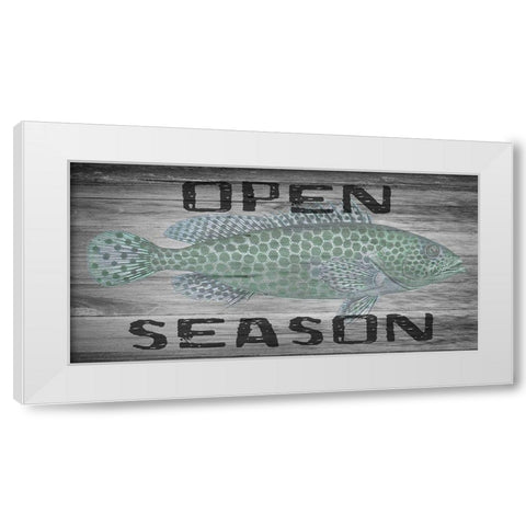 Open Season White Modern Wood Framed Art Print by Lewis, Sheldon