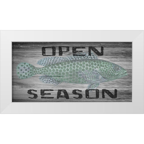 Open Season White Modern Wood Framed Art Print by Lewis, Sheldon