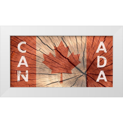 Canada White Modern Wood Framed Art Print by Lewis, Sheldon