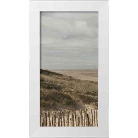 Bathway Beach 1 White Modern Wood Framed Art Print by Lewis, Sheldon